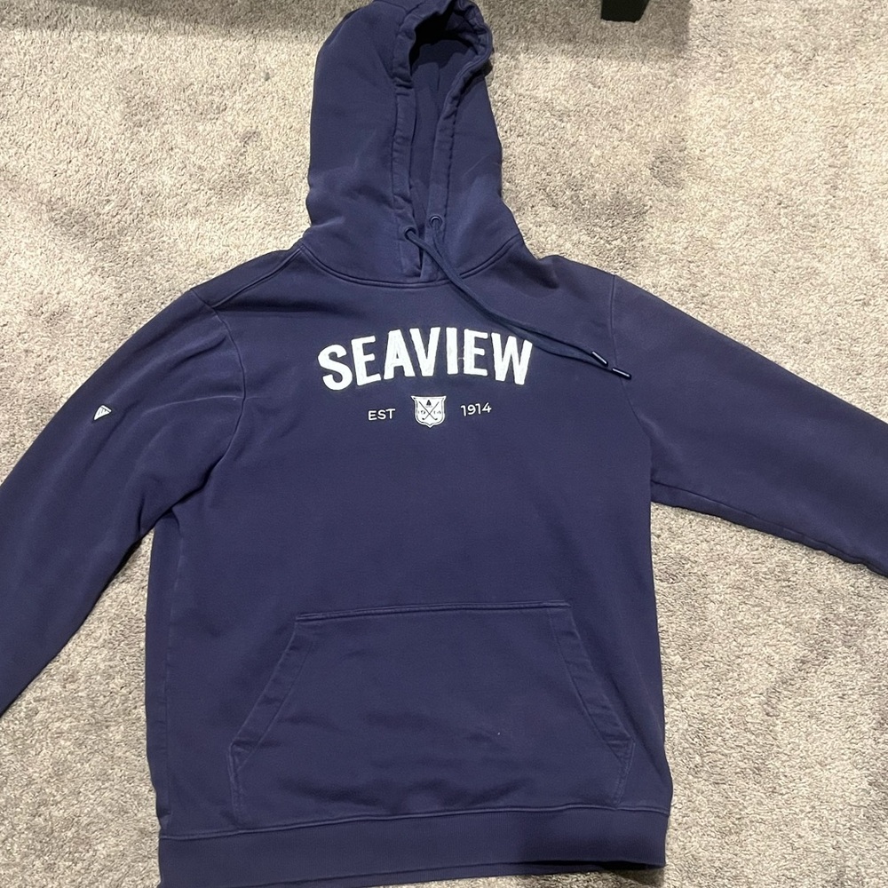 Seaview GC Navy Men's Pullover Hoodie - Large